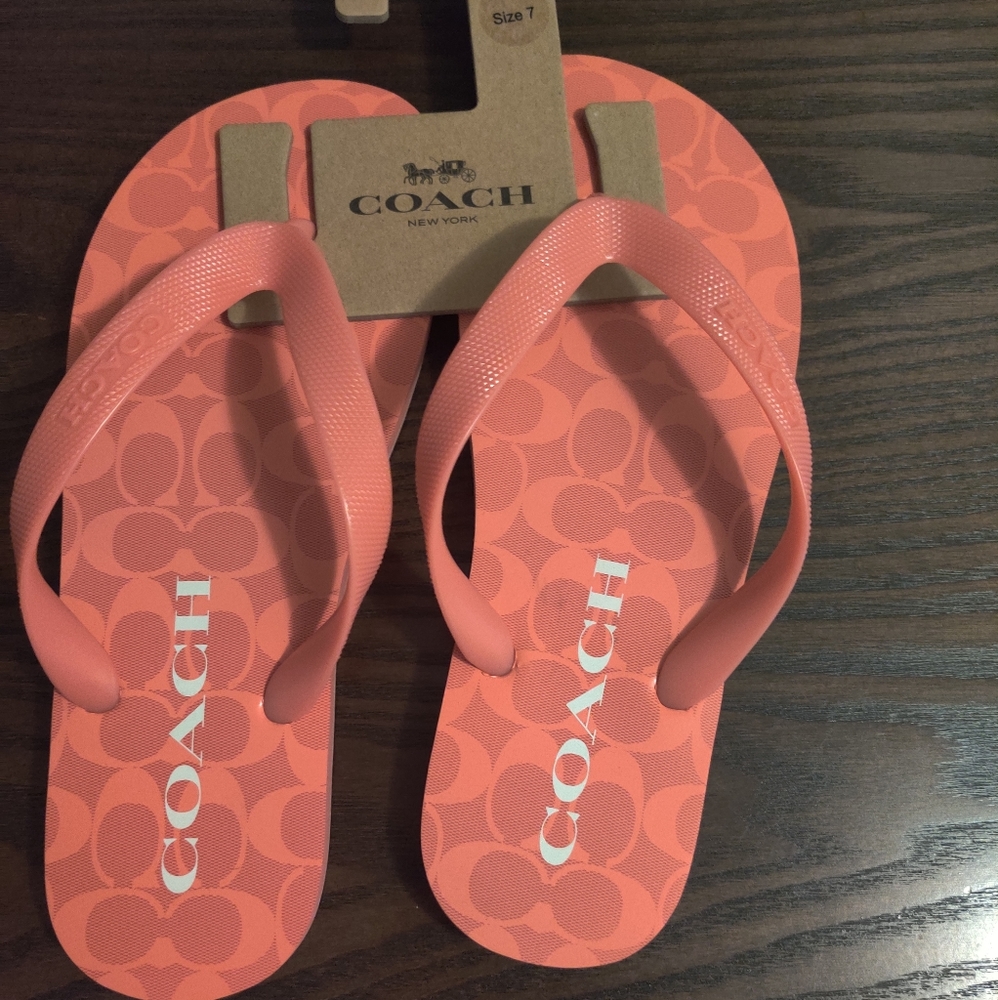 NWT Coach Flip Flops